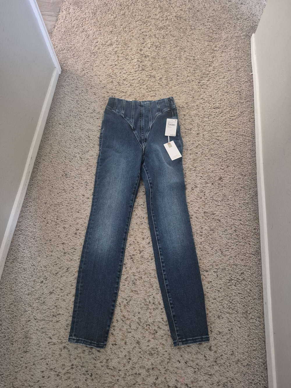 Good American Dark Blue High-Rise Skinny Jeans